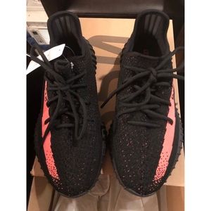 Yeezy 350 Boost neon red